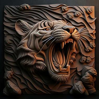 3D модель Panthera tigris tigris (STL)